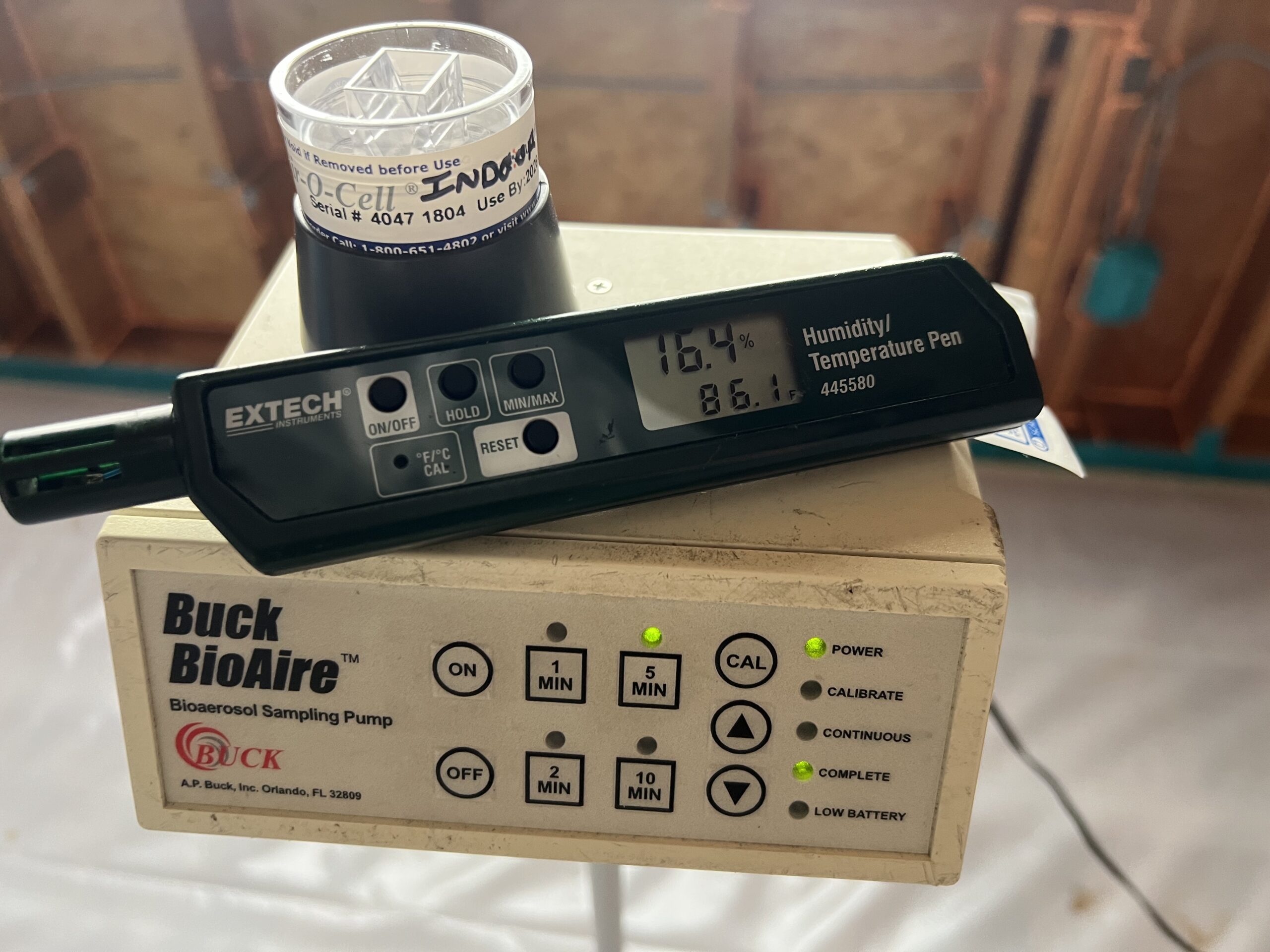 air sampling following mold remediation