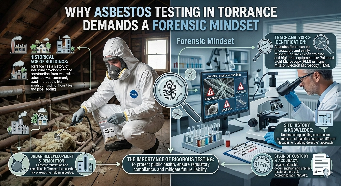 FunGuy Mold Inspections | The Silent Layer: Why Asbestos Testing in Torrance Demands a Forensic Mindset