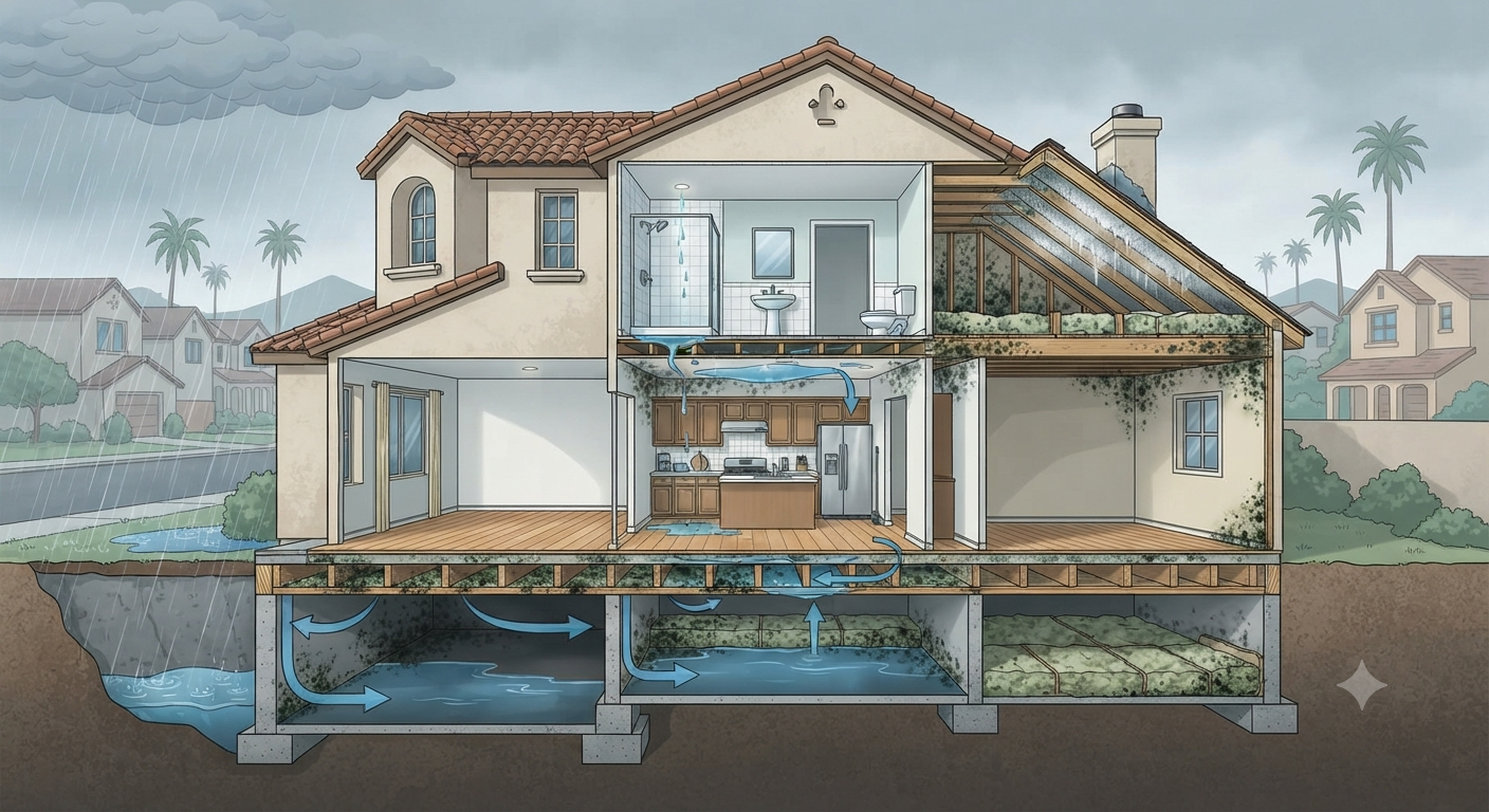 FunGuy Mold Inspections | How Sherman Oaks Home Layouts Can Influence Where Hidden Mold Develops After Moisture Intrusion FunGuy Mold Inspections | How Sherman Oaks Home Layouts Can Influence Where Hidden Mold Develops After Moisture Intrusion