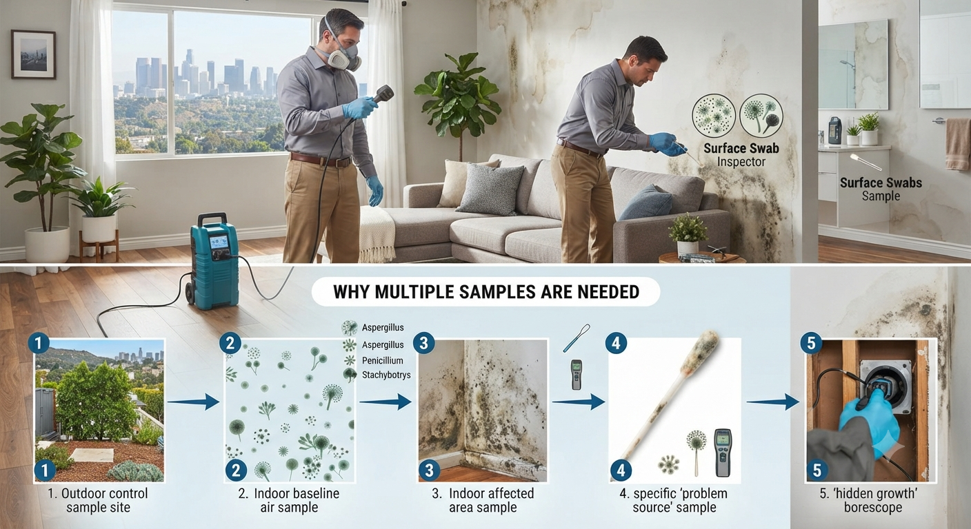 FunGuy Mold Inspections | Why Los Angeles Mold Testing Can Require More Than a Single Air Sample FunGuy Mold Inspections | Why Los Angeles Mold Testing Can Require More Than a Single Air Sample